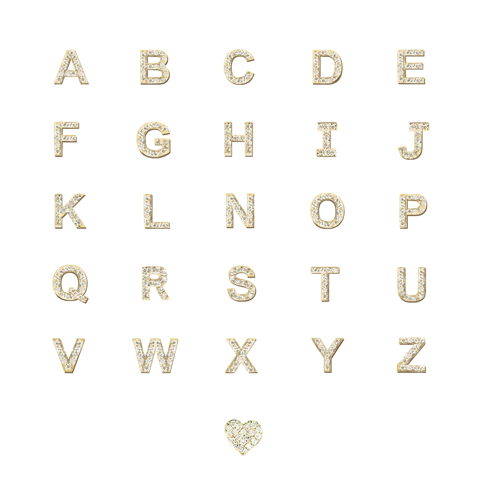 ANZIE Love Letter Pavé Charm with Loop (A–Z) in 14K Gold 0.05 cttw - Jackson Hole Jewelry Company