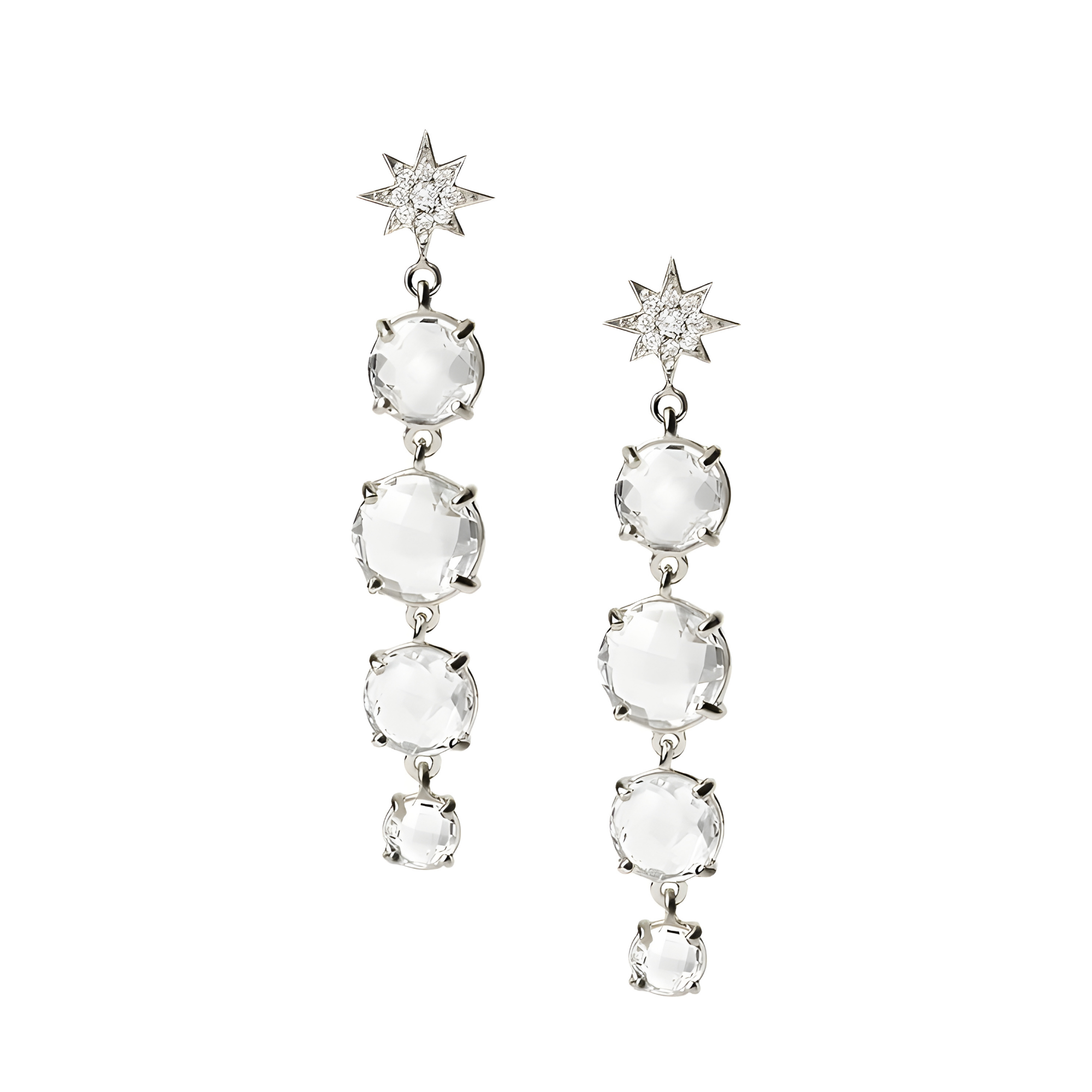 ANZIE Aztec North Star Melia Earrings in 14K Gold 0.10 cttw - Jackson Hole Jewelry Company