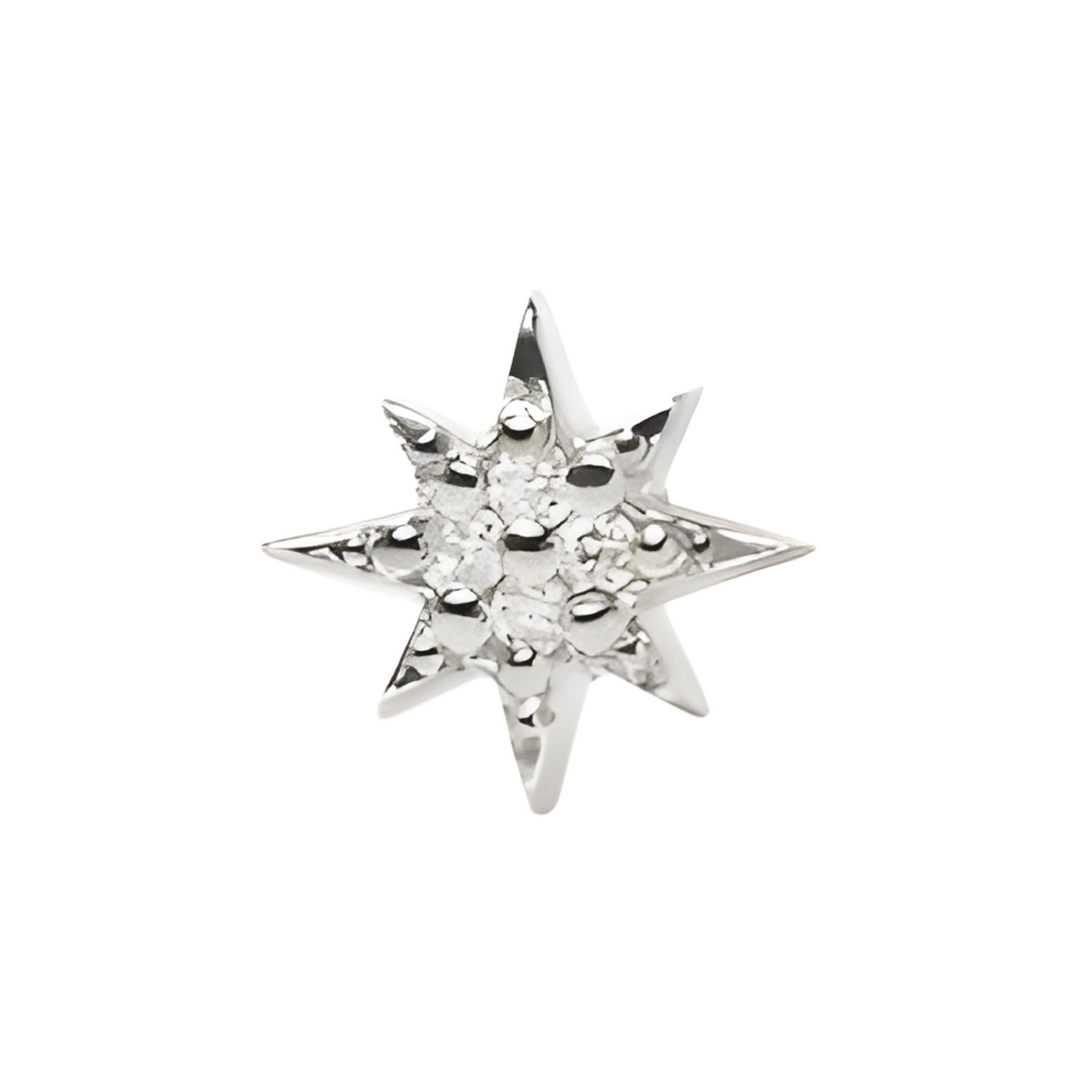 ANZIE Aztec North Star Single Stud in 14K Gold 0.02 cttw - Jackson Hole Jewelry Company