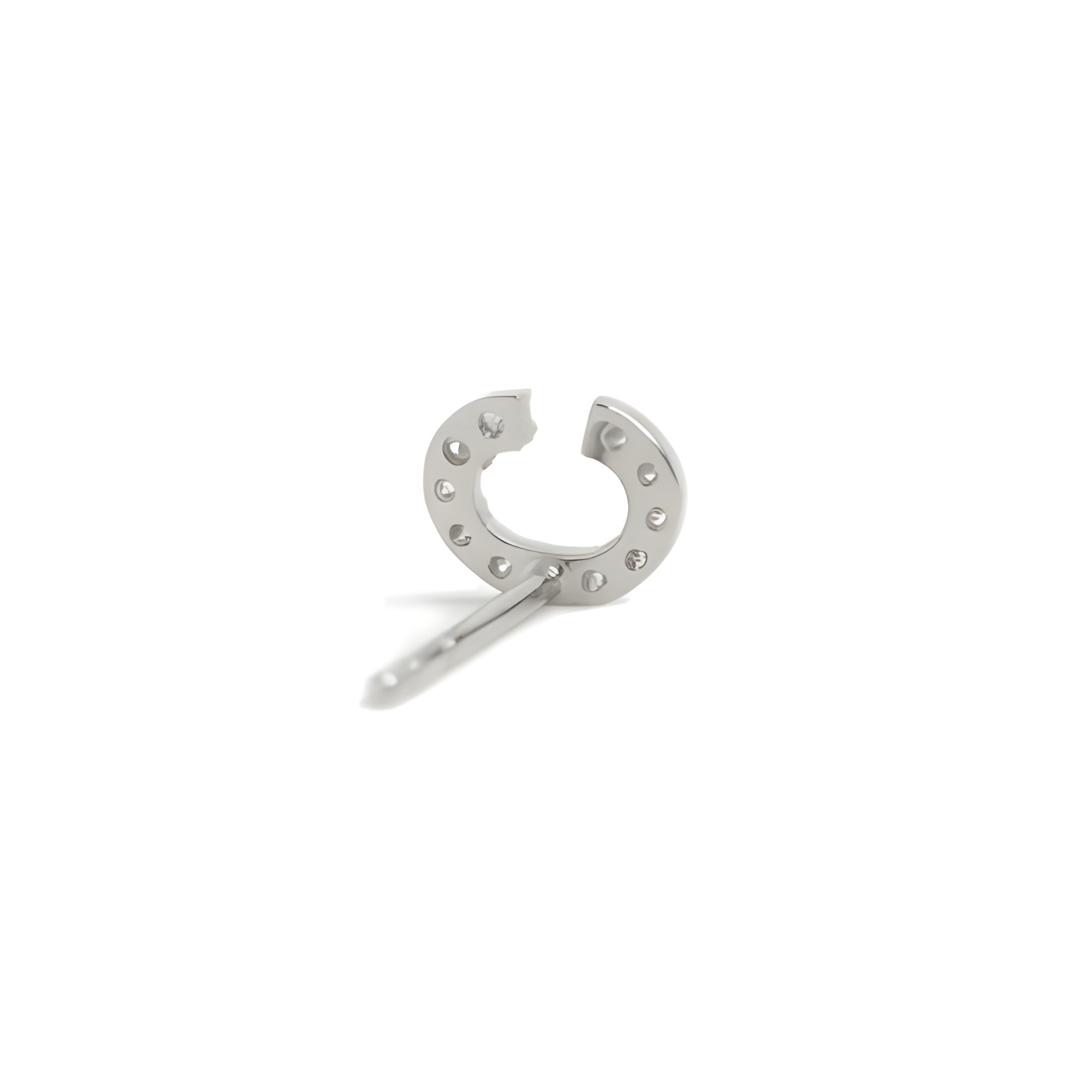 ANZIE Love Letter Pavé Diamond Stud (A–Z) in 14K Gold 0.05 cttw - Jackson Hole Jewelry Company