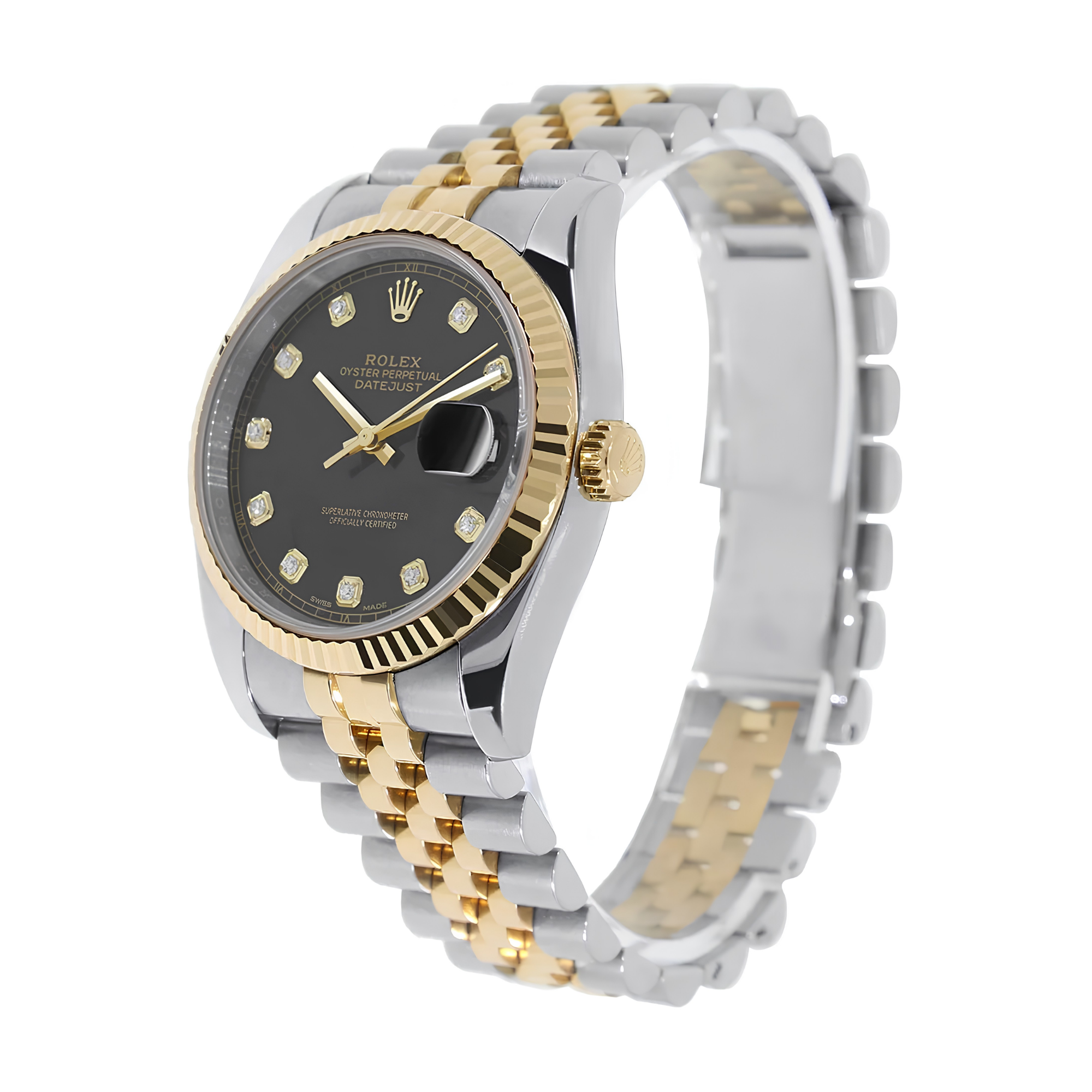 Rolex Datejust 36 mm Black Diamond Dial on Jubilee - Jackson Hole Jewelry Company