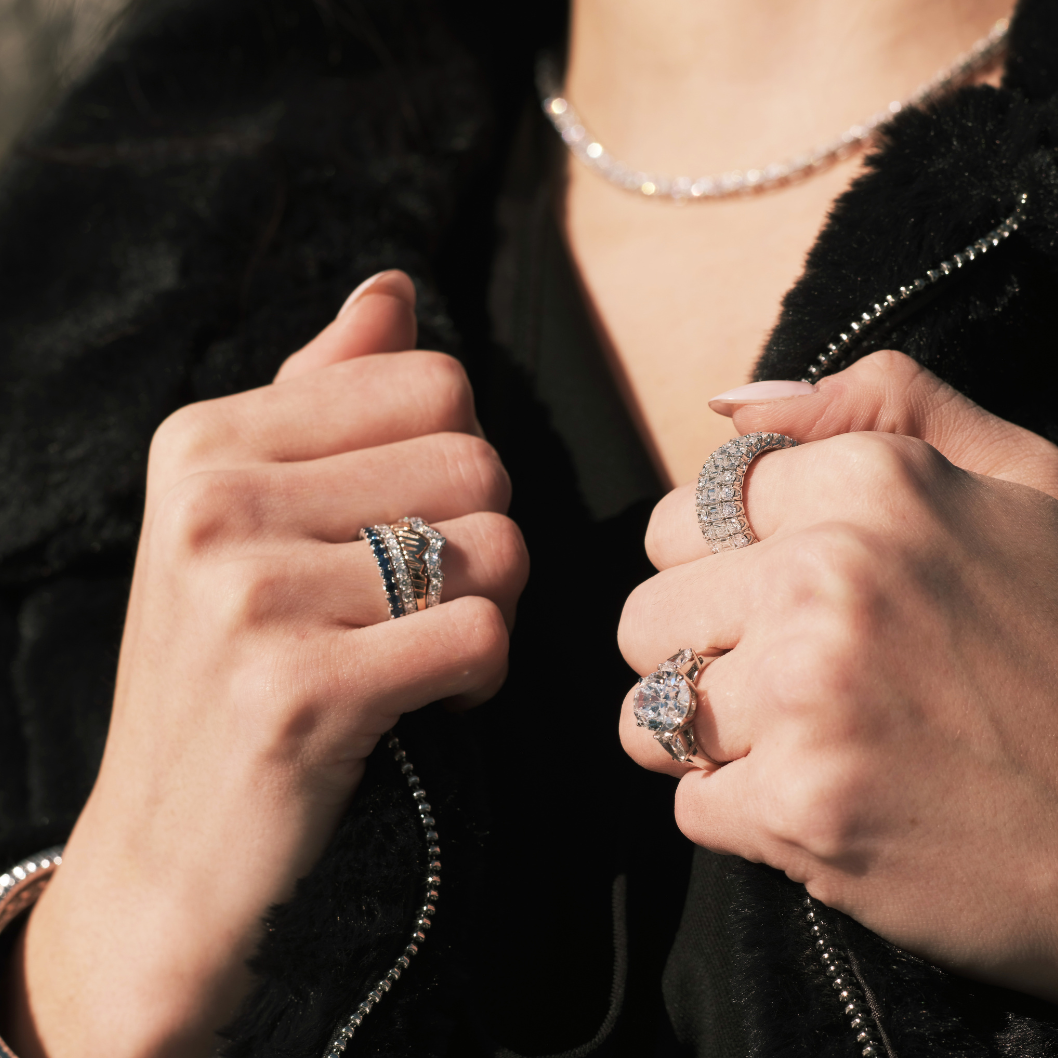 LUXE EDITION: 18 Karat Teton Stacking Rings™ (2 Ring Set) Rose - Jackson Hole Jewelry Company