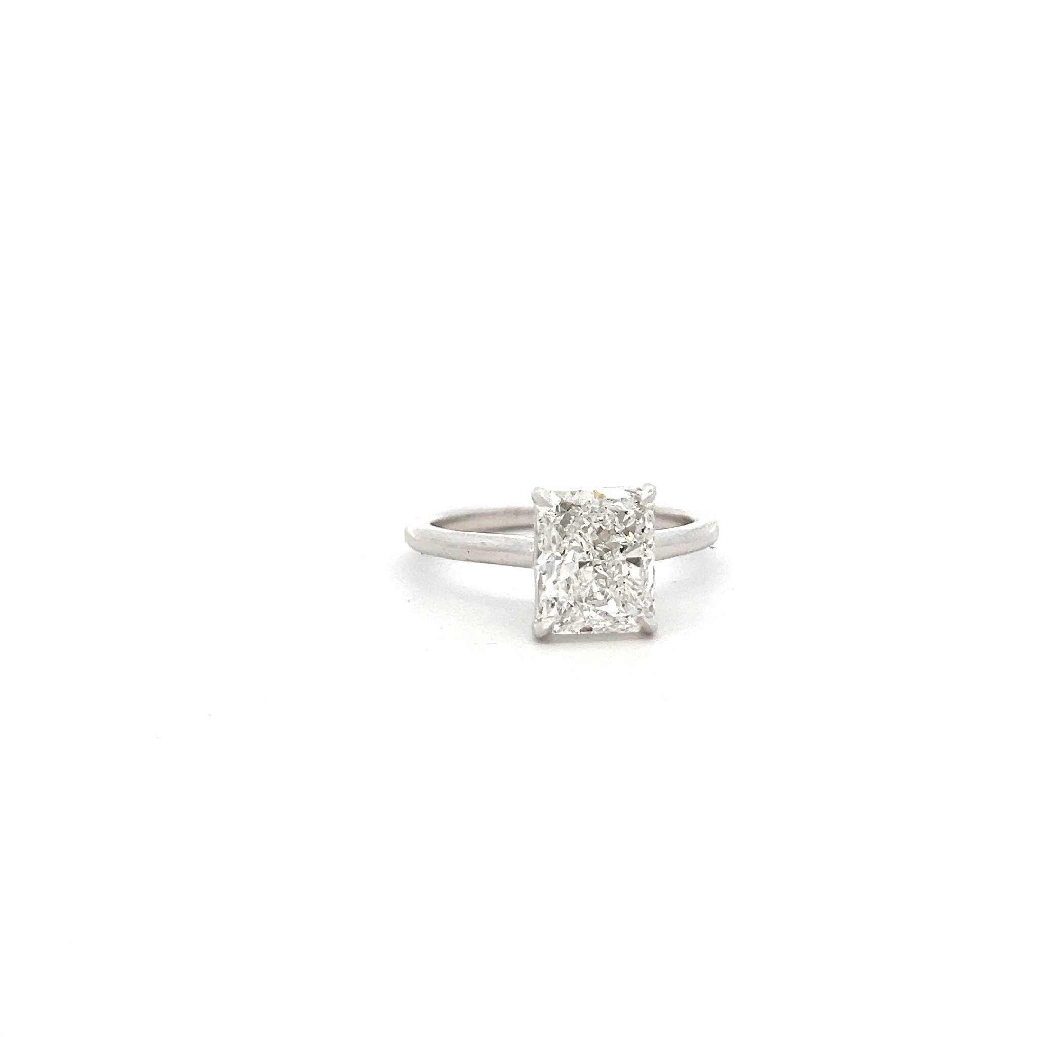 2.50 RAD F SI1. Set In 18K White Gold - Jackson Hole Jewelry Company