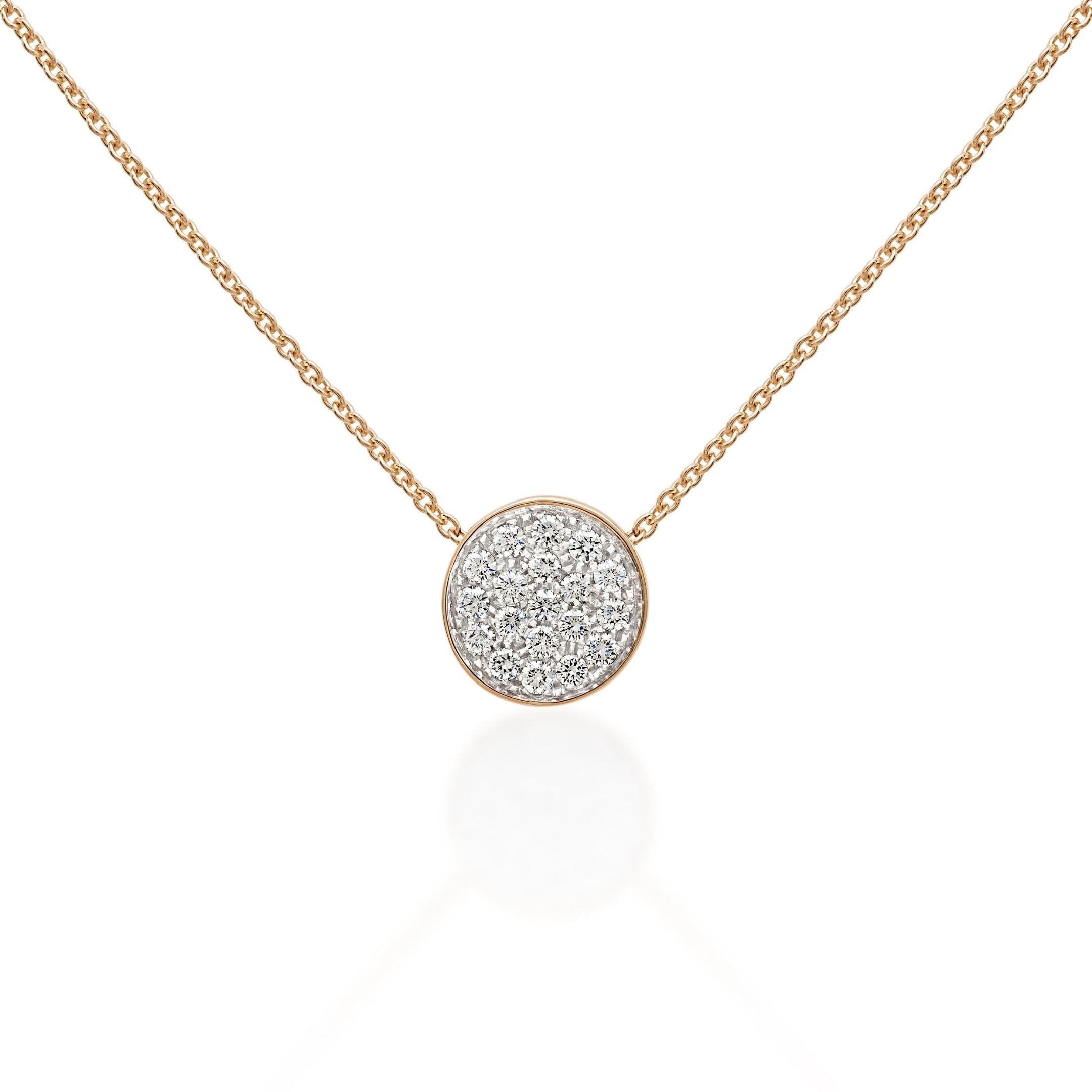 CHANTECLER CAPRITUDE PAILLETTES 18K ROSE GOLD DIAMOND NECKLACE - Jackson Hole Jewelry Company