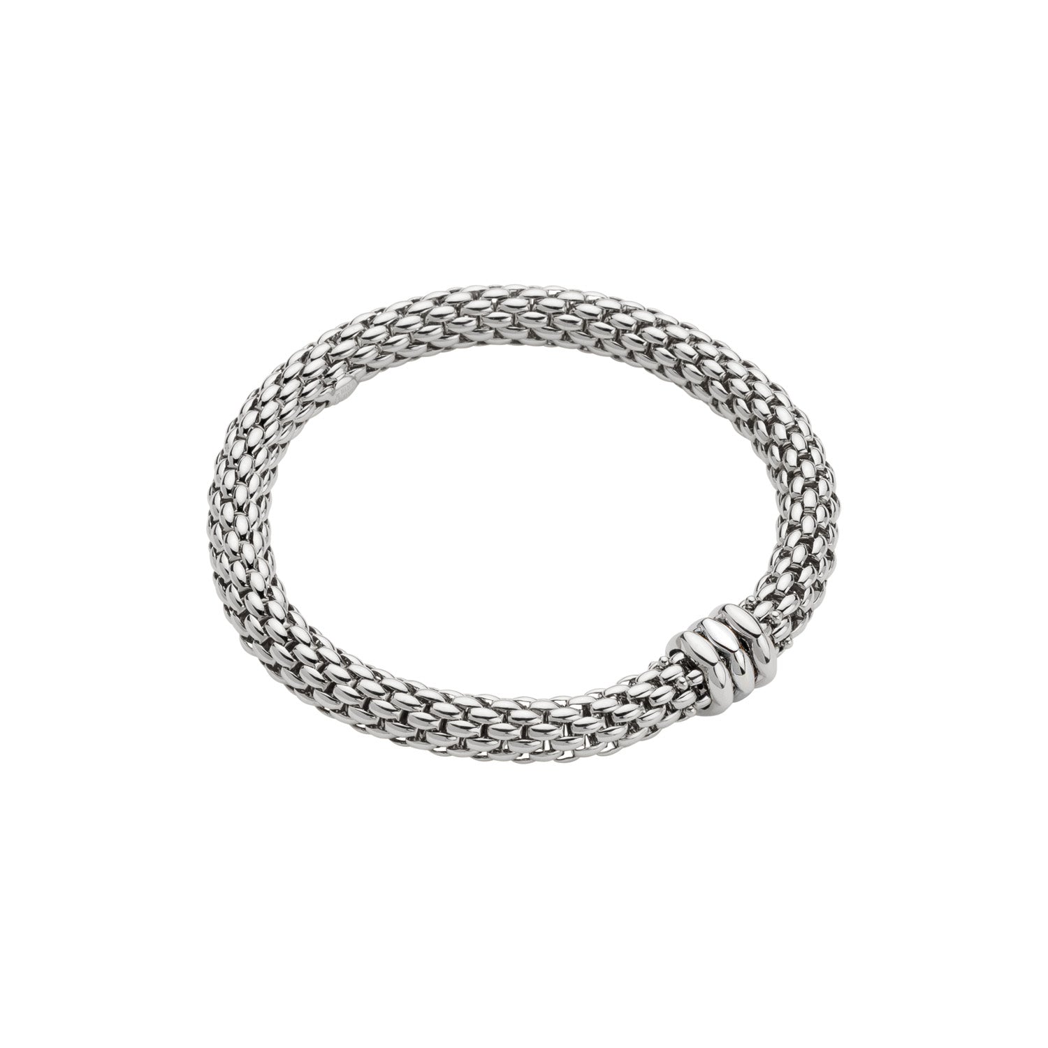 FOPE LOVE NEST 18K Gold Flex’it Bracelet with Tri-Gold Rondels - Jackson Hole Jewelry Company
