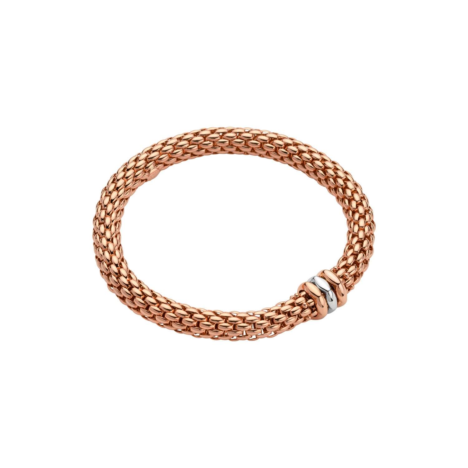 FOPE LOVE NEST 18K Gold Flex’it Bracelet with Tri-Gold Rondels - Jackson Hole Jewelry Company