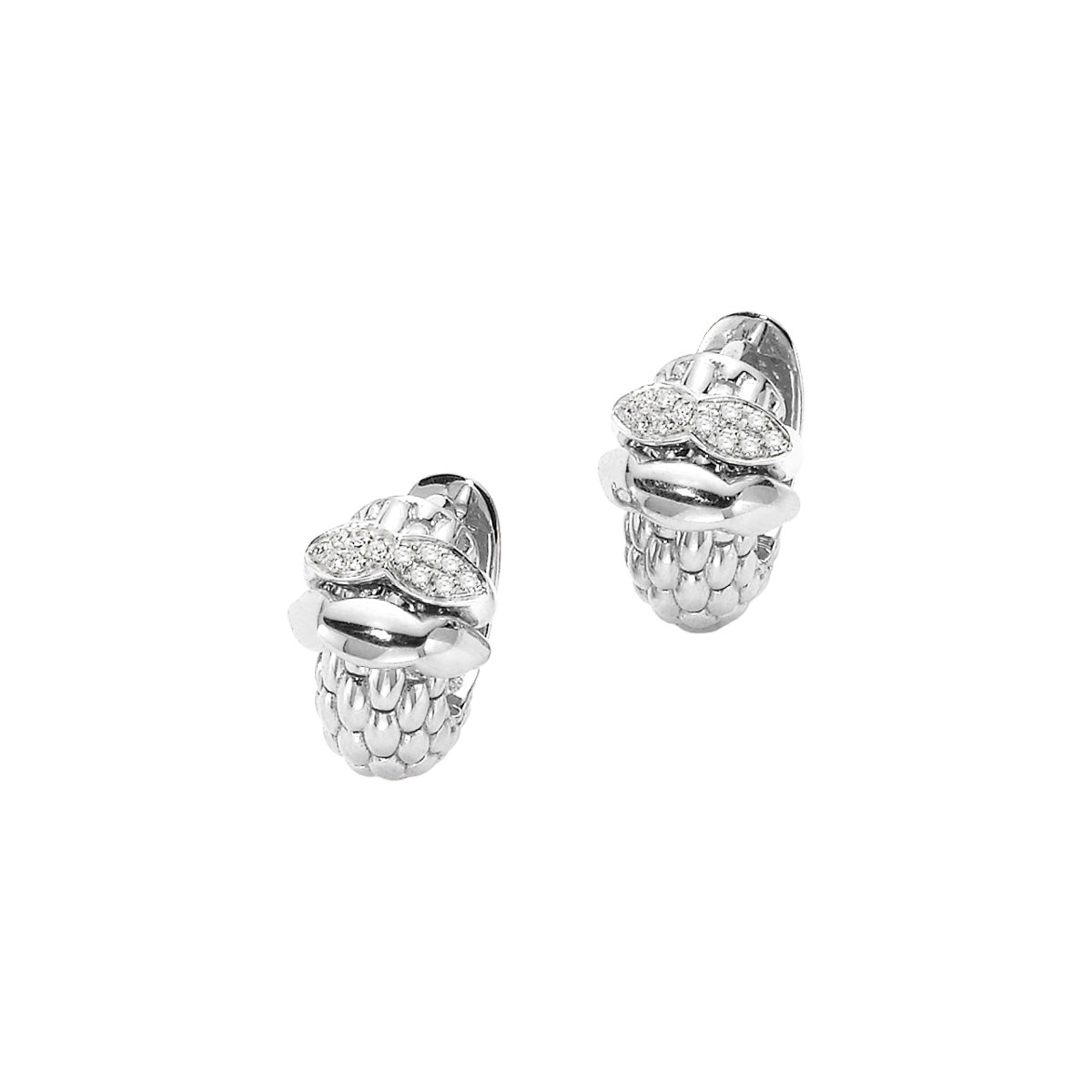 FOPE LOVE NEST 18K Gold Earrings with White Diamonds - 0.13 carats - Jackson Hole Jewelry Company