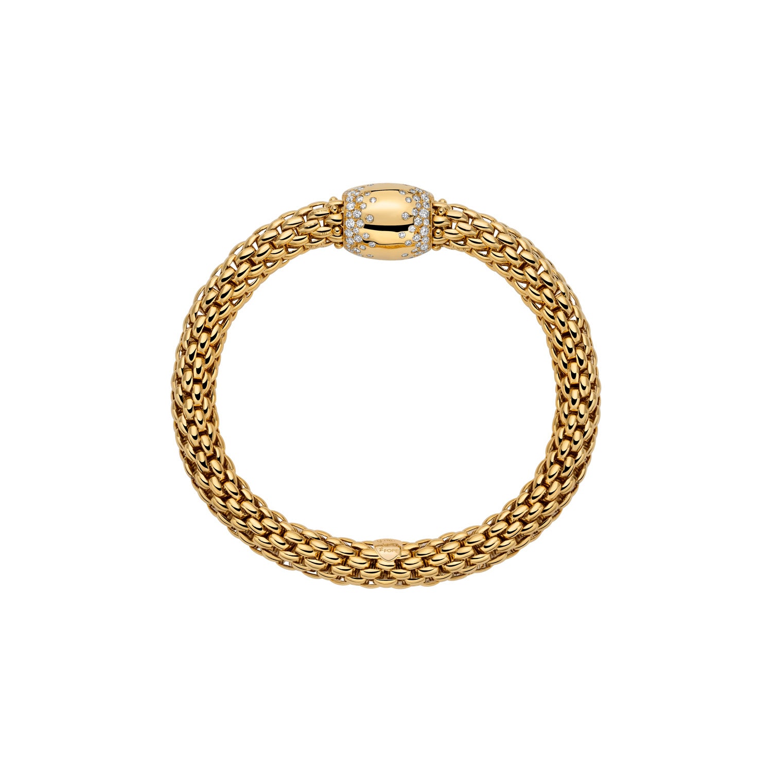 FOPE LOVE NEST 18K Gold Bracelet with White Diamonds - 1.07 carats - Jackson Hole Jewelry Company