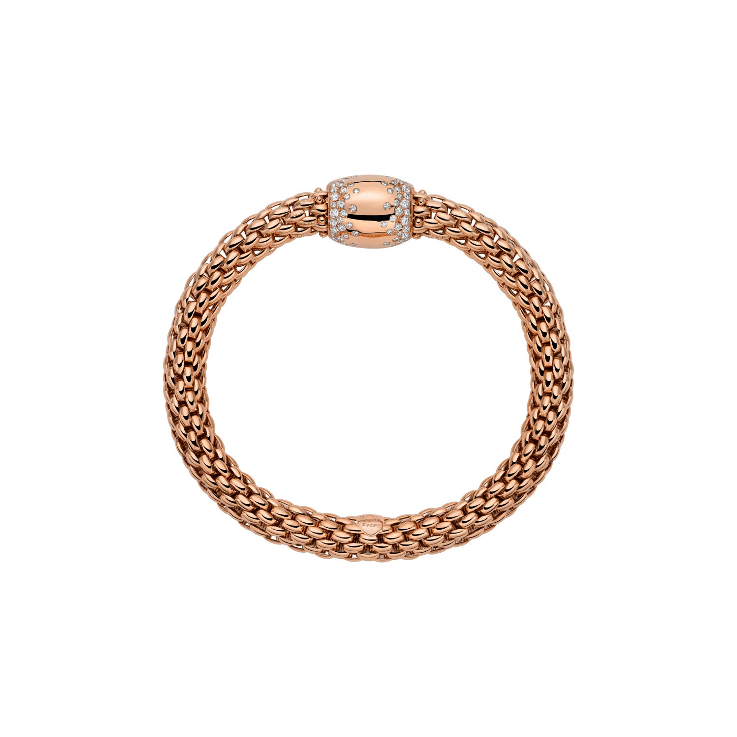 FOPE LOVE NEST 18K Gold Bracelet with White Diamonds - 1.07 carats - Jackson Hole Jewelry Company