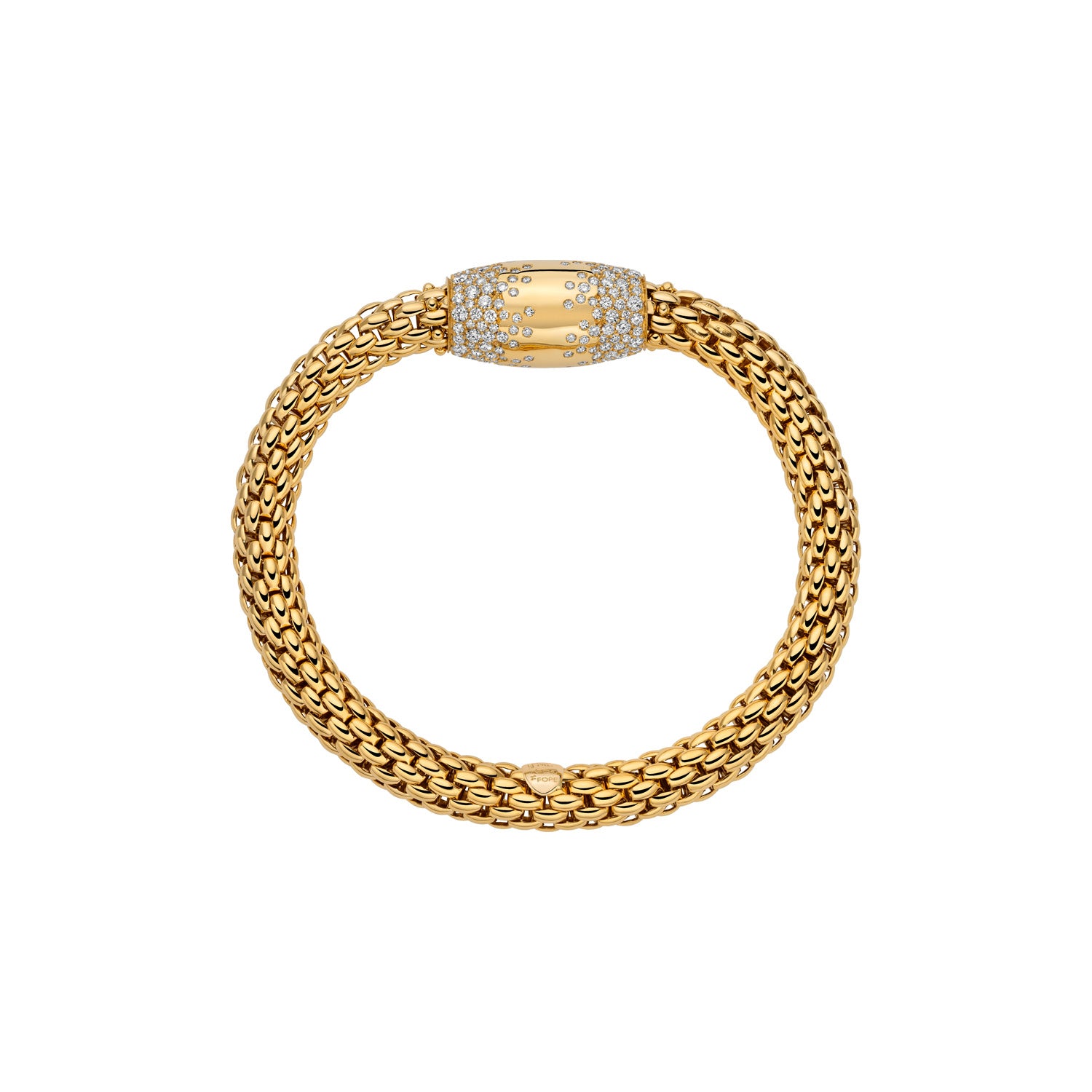 FOPE LOVE NEST 18K Gold Bracelet with White Diamonds - 2.35 carats - Jackson Hole Jewelry Company