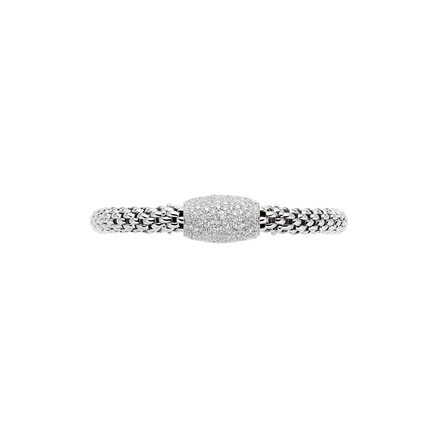 FOPE LOVE NEST 18K Gold Bracelet with White Diamond Pavé Charm - 3.93 carats - Jackson Hole Jewelry Company