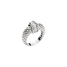 FOPE LOVE NEST 18K Gold Ring with White Diamond Pavé Rondel - 0.22 carats - Jackson Hole Jewelry Company
