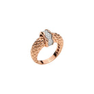 FOPE LOVE NEST 18K Gold Ring with White Diamond Pavé Rondel - 0.22 carats - Jackson Hole Jewelry Company