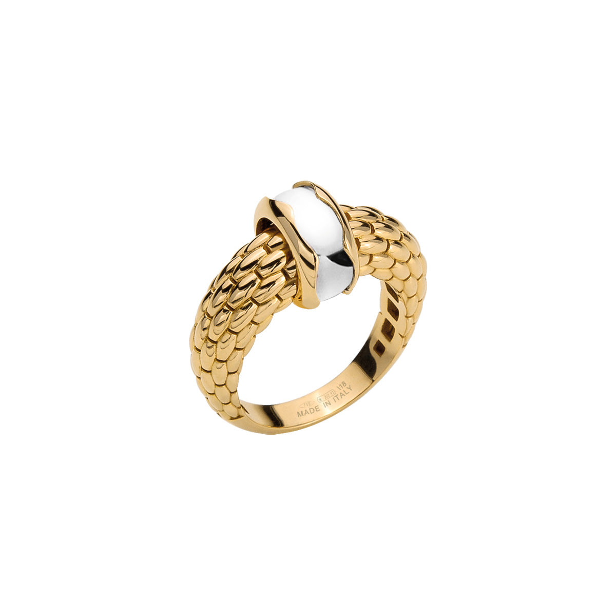 FOPE LOVE NEST 18K Gold Ring with Gold Rondel - Jackson Hole Jewelry Company