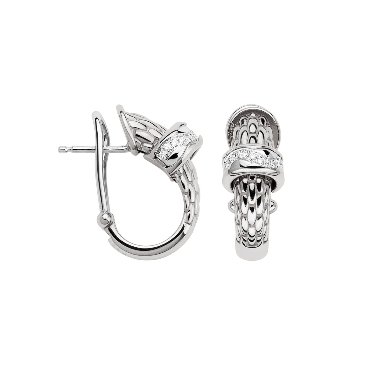 FOPE LOVE NEST 18K Gold Earrings with White Diamonds - 0.16 carats - Jackson Hole Jewelry Company