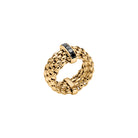 FOPE PANORAMA 18K Gold Flex'it Ring with Princess-Cut Black Diamonds - 0.70 carats - Jackson Hole Jewelry Company