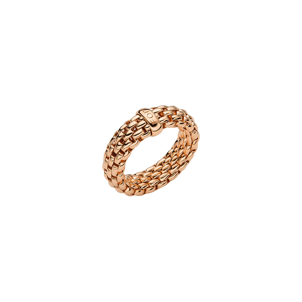 FOPE ESSENTIALS 18K Gold Flex'it Ring With Oval Mesh - Jackson Hole Jewelry Company