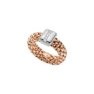 FOPE VENDOME 18K Gold Flex'it Ring with White Diamonds - 0.08 carats - Jackson Hole Jewelry Company