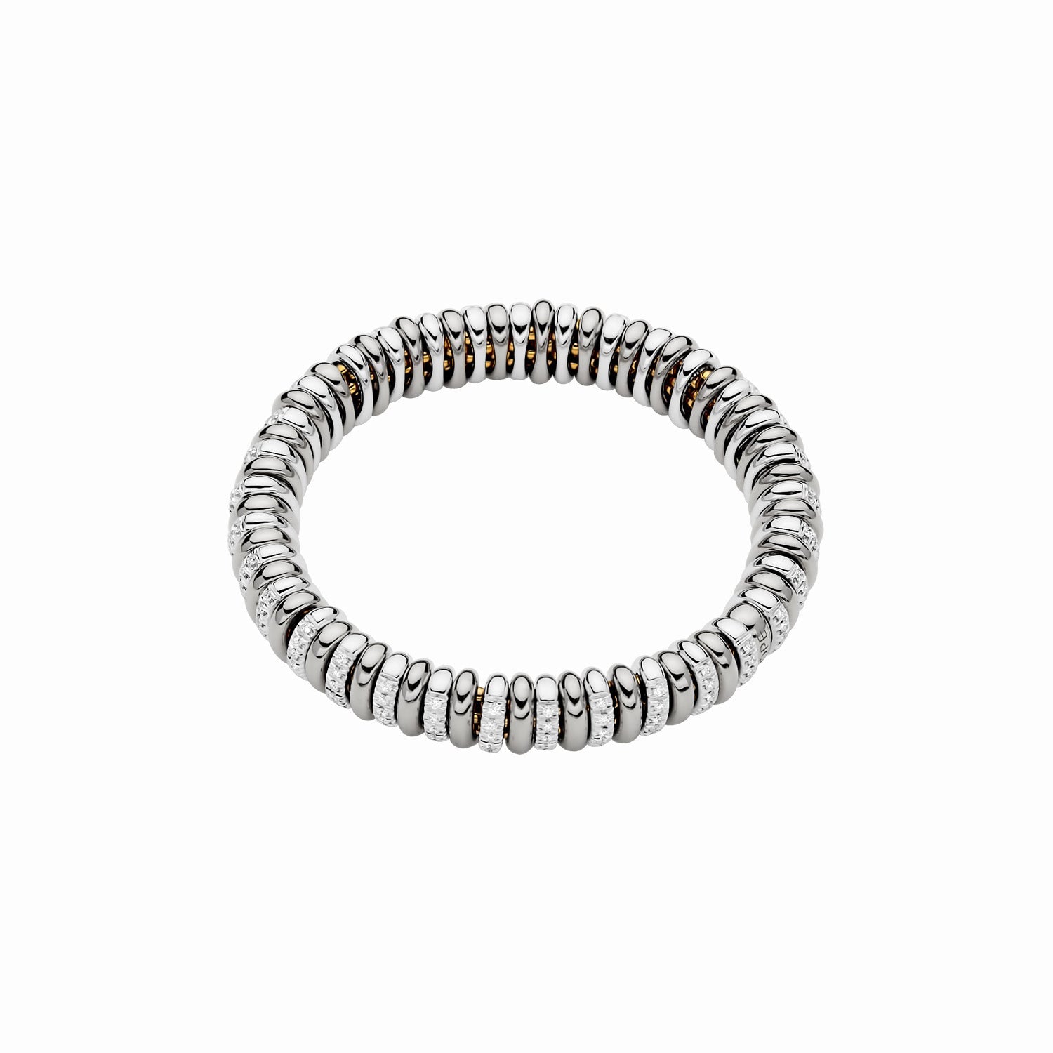 FOPE VENDOME 18K Gold Flex'it Bracelet with White Diamonds - Jackson Hole Jewelry Company