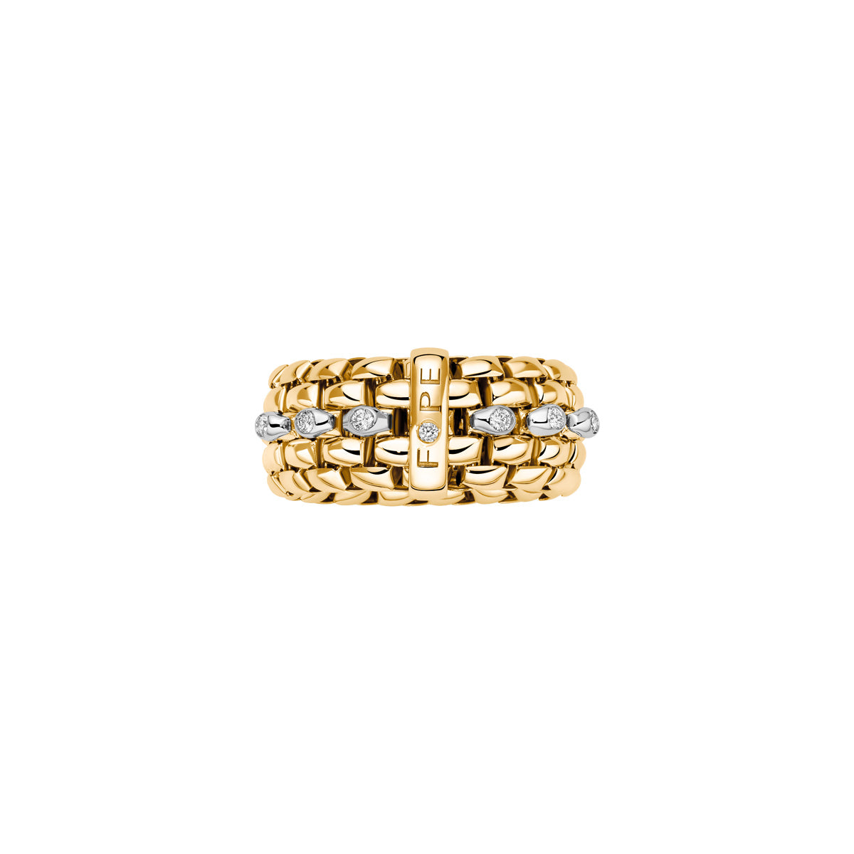 FOPE PANORAMA 18K Gold Ring with White Diamonds - 0.12 carats - Jackson Hole Jewelry Company