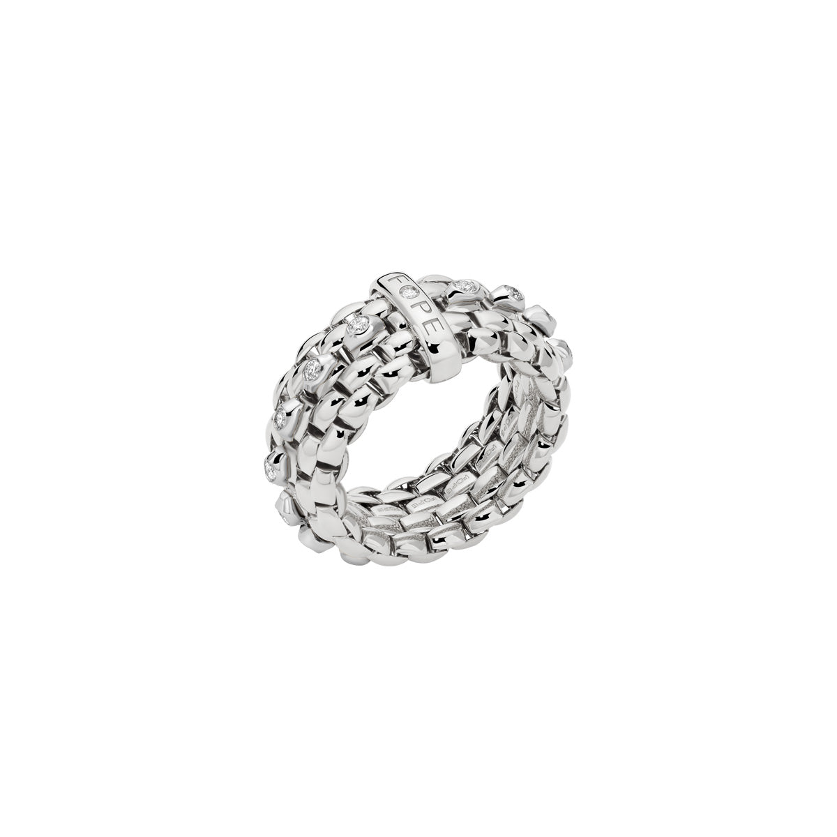 FOPE PANORAMA 18K Gold Ring with White Diamonds - Jackson Hole Jewelry Company