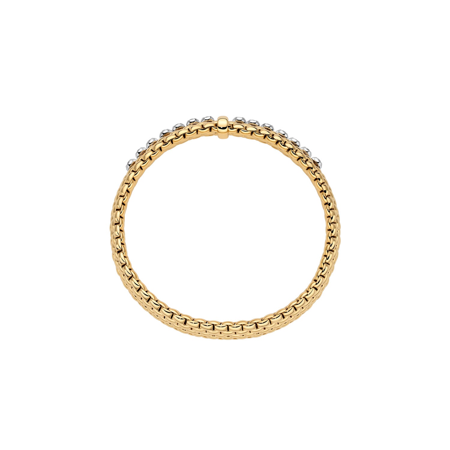 FOPE PANORAMA 18K Gold Bracelet with White Diamonds - 0.26 carats - Jackson Hole Jewelry Company