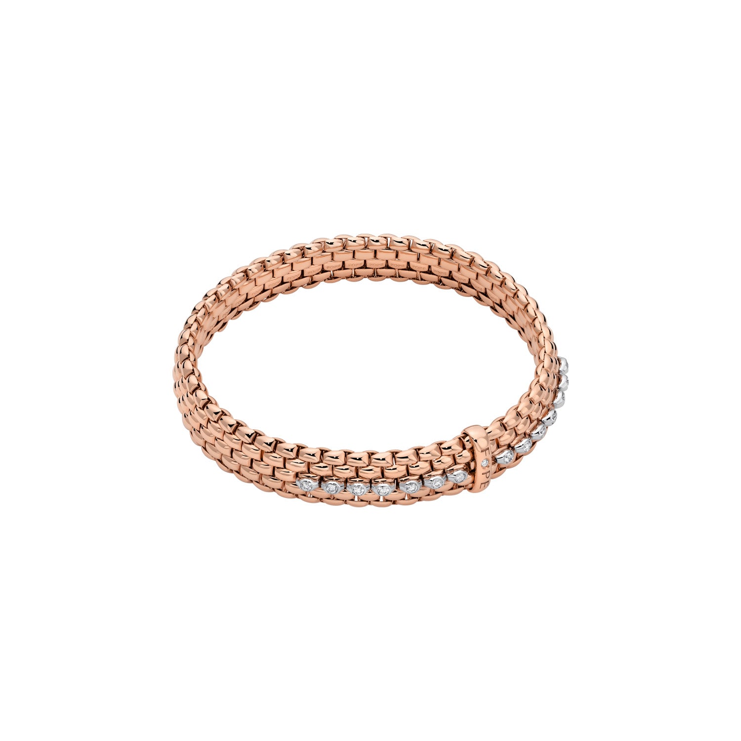 FOPE PANORAMA 18K Gold Bracelet with White Diamonds - 0.26 carats - Jackson Hole Jewelry Company