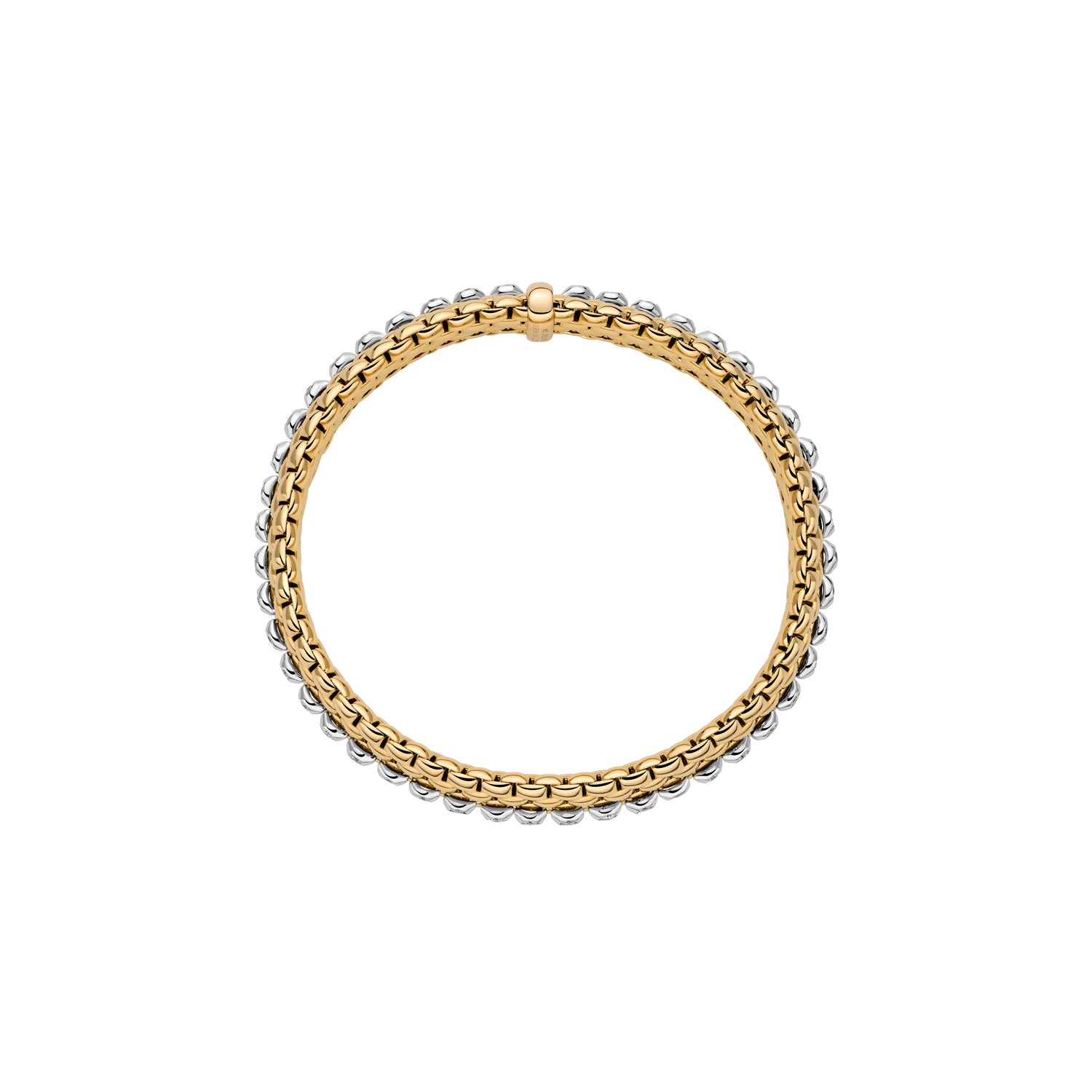 FOPE PANORAMA 18K Gold Bracelet with White Diamonds - Jackson Hole Jewelry Company