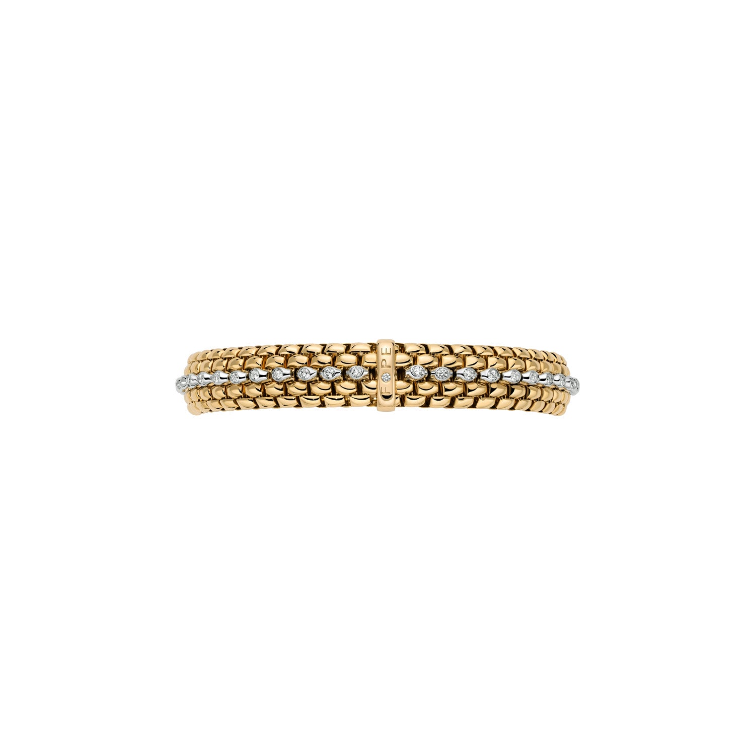 FOPE PANORAMA 18K Gold Bracelet with White Diamonds - Jackson Hole Jewelry Company