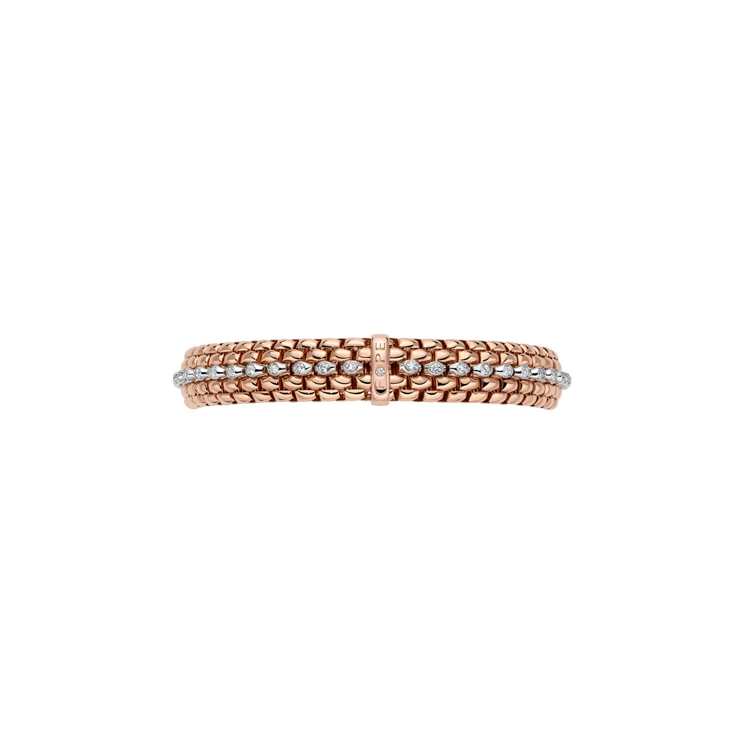 FOPE PANORAMA 18K Gold Bracelet with White Diamonds - Jackson Hole Jewelry Company