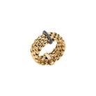 FOPE PANORAMA 18K Gold Flex'it Ring with Black Diamonds - 0.08 carats - Jackson Hole Jewelry Company