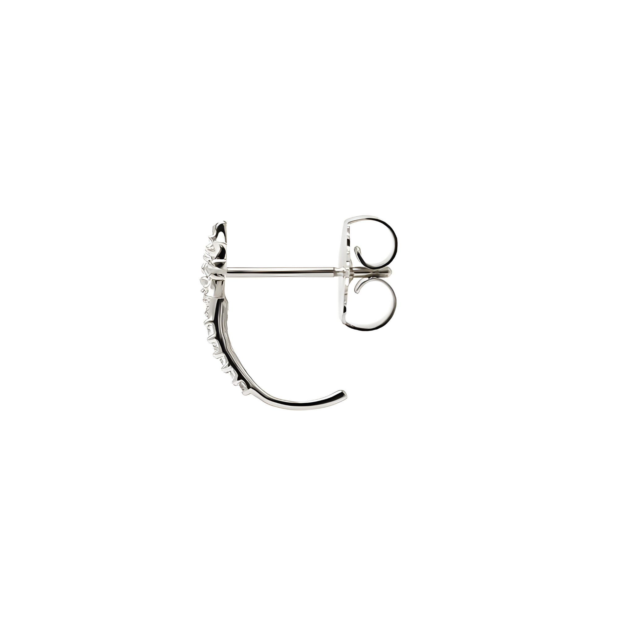 ANZIE Micro Aztec North Star Half Hoop Earrings in 14K Gold 0.09 cttw - Jackson Hole Jewelry Company