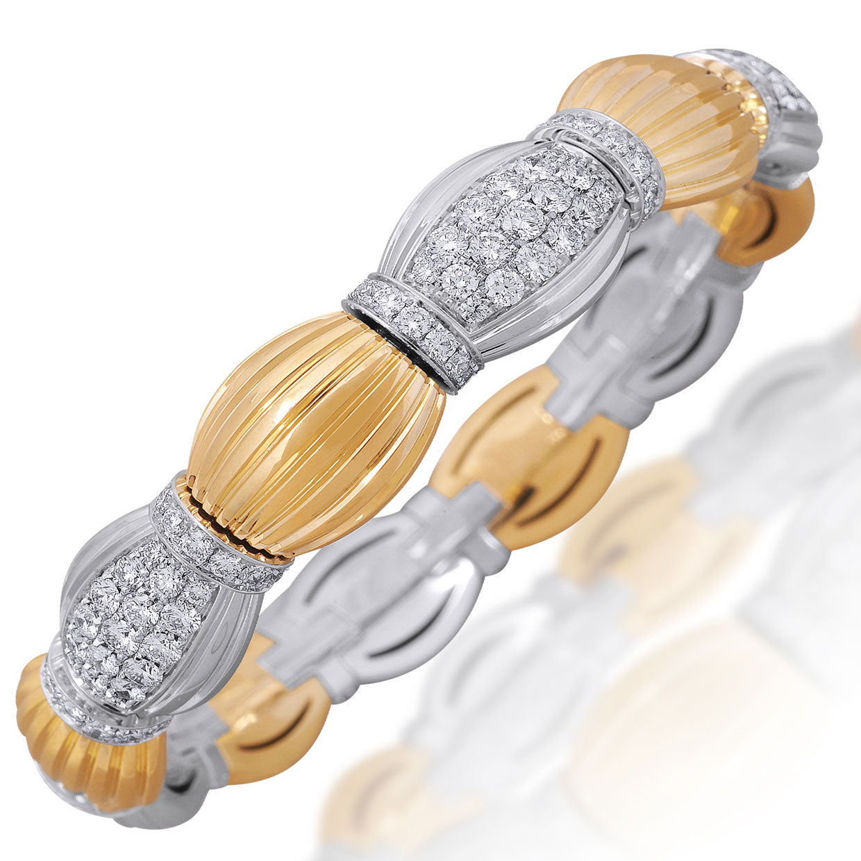 Picchiotti - Xpandable™ Diamond Bracelet in 18K White & Yellow Gold - Jackson Hole Jewelry Company
