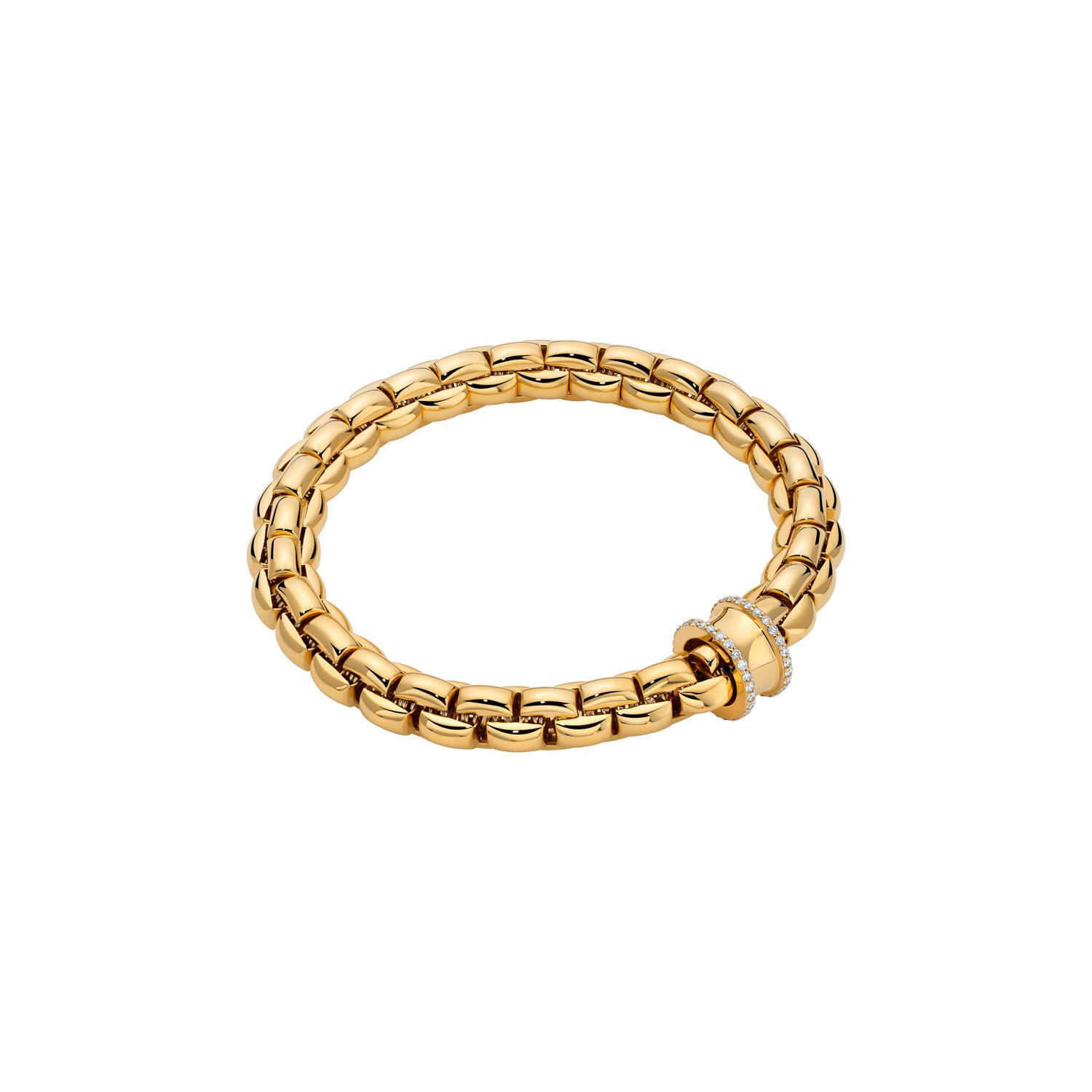 FOPE EKA 18K Gold Bracelet with White Diamonds - 0.44 carats - Jackson Hole Jewelry Company