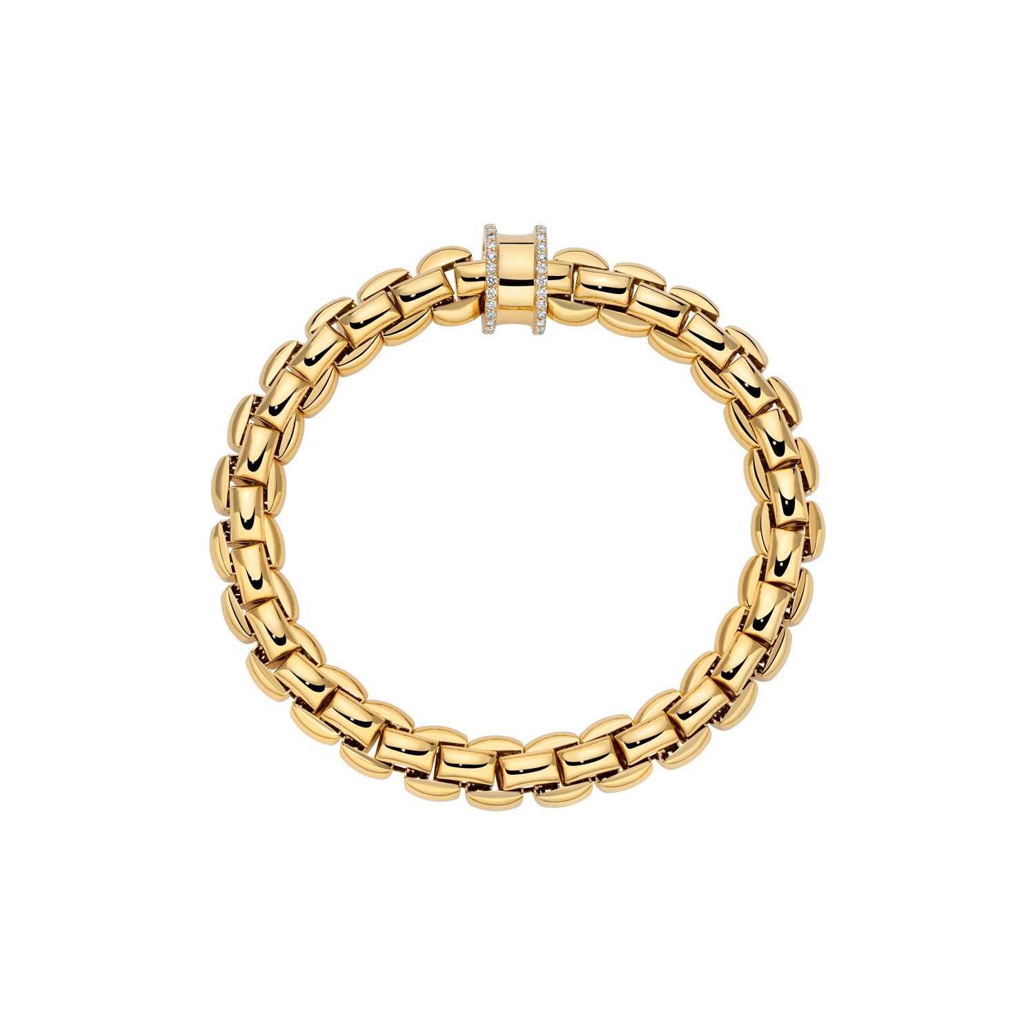 FOPE EKA 18K Gold Bracelet with White Diamonds - 0.44 carats - Jackson Hole Jewelry Company
