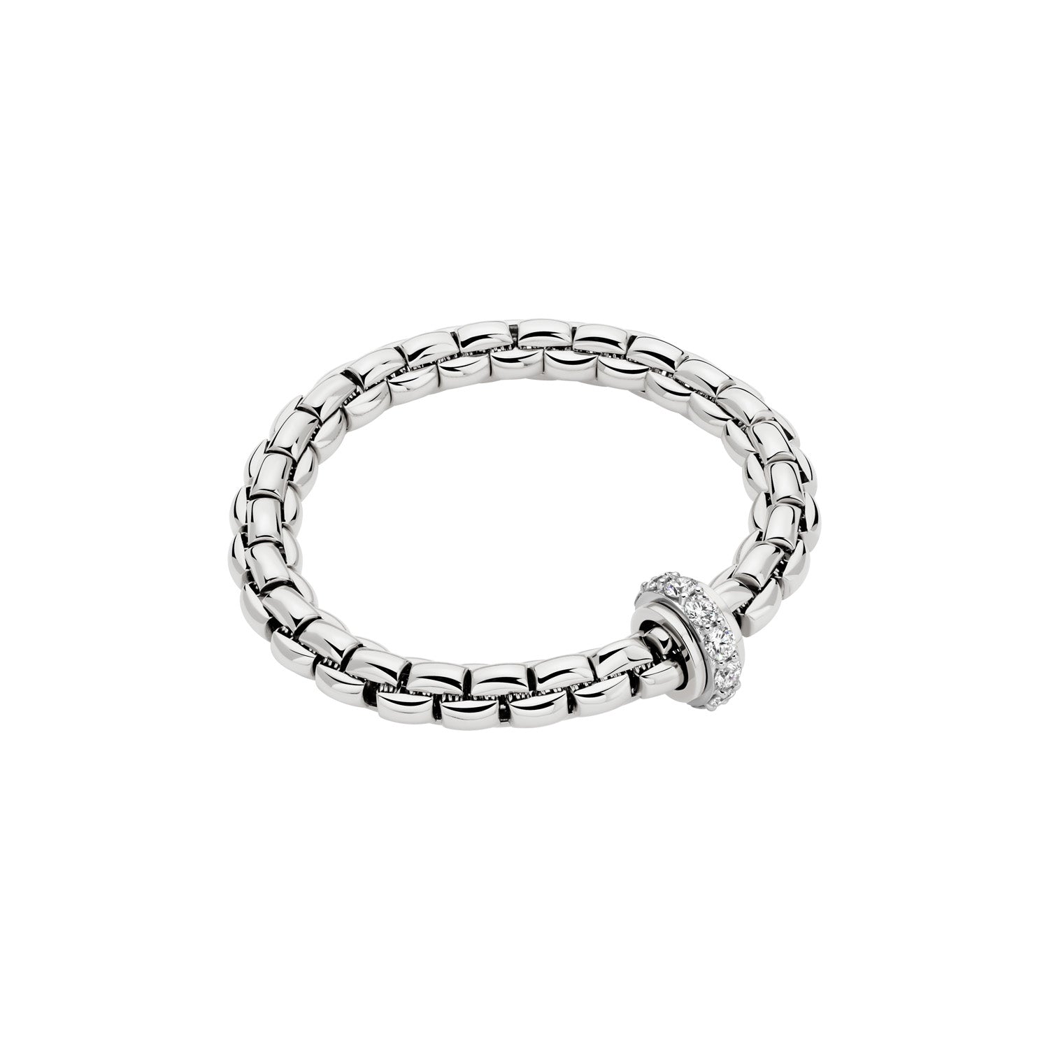 FOPE EKA 18K Gold Bracelet with White Diamonds - 2.20 carats - Jackson Hole Jewelry Company