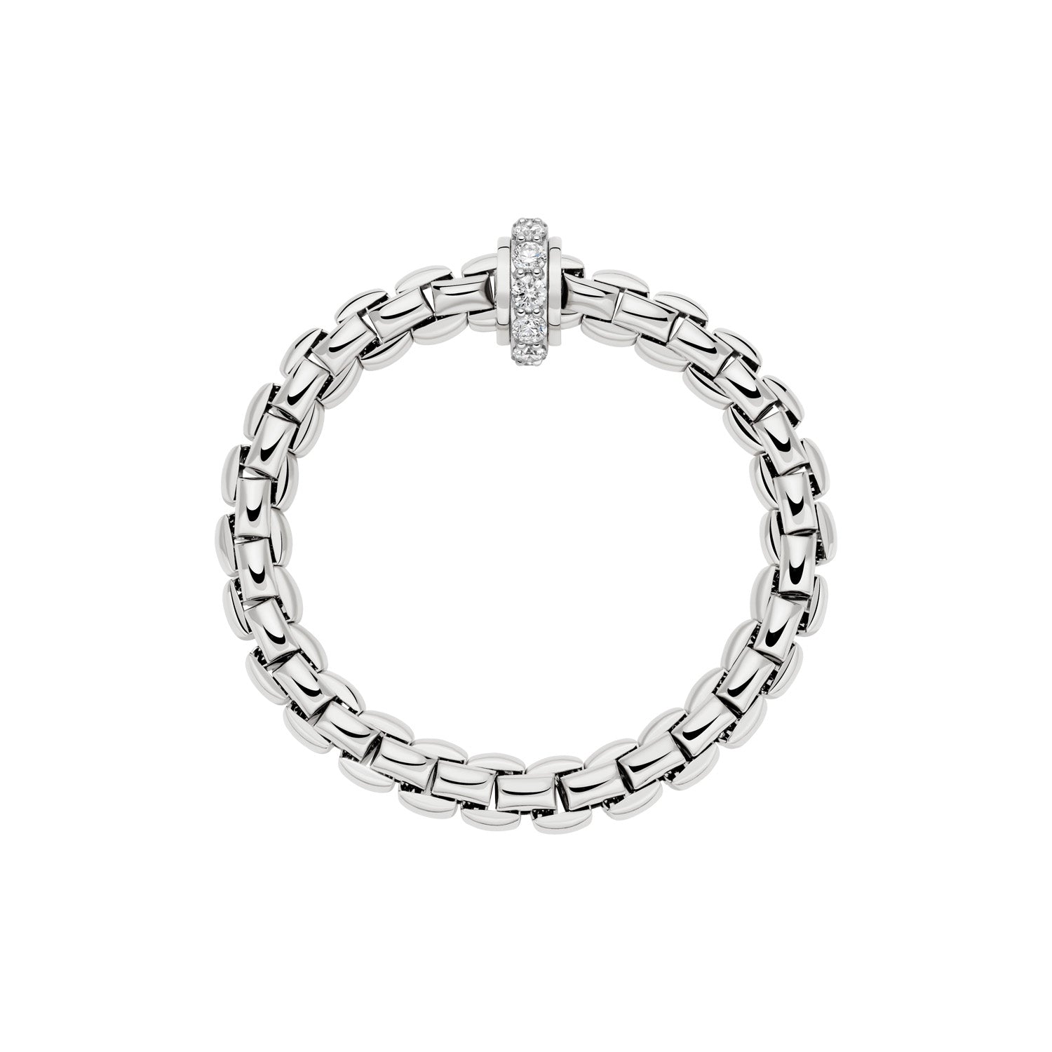 FOPE EKA 18K Gold Bracelet with White Diamonds - 2.20 carats - Jackson Hole Jewelry Company