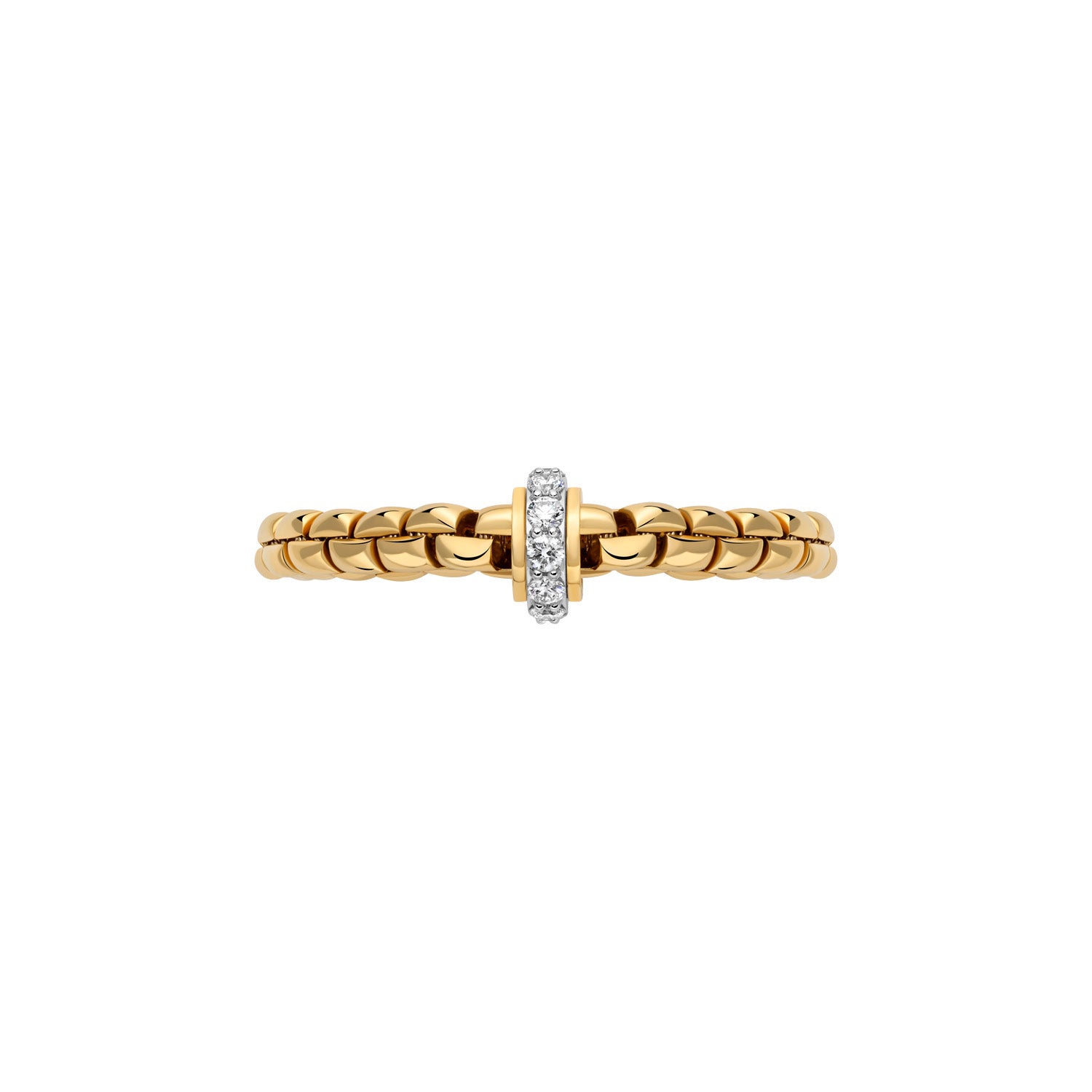 FOPE EKA 18K Gold Bracelet with White Diamonds - 2.20 carats - Jackson Hole Jewelry Company