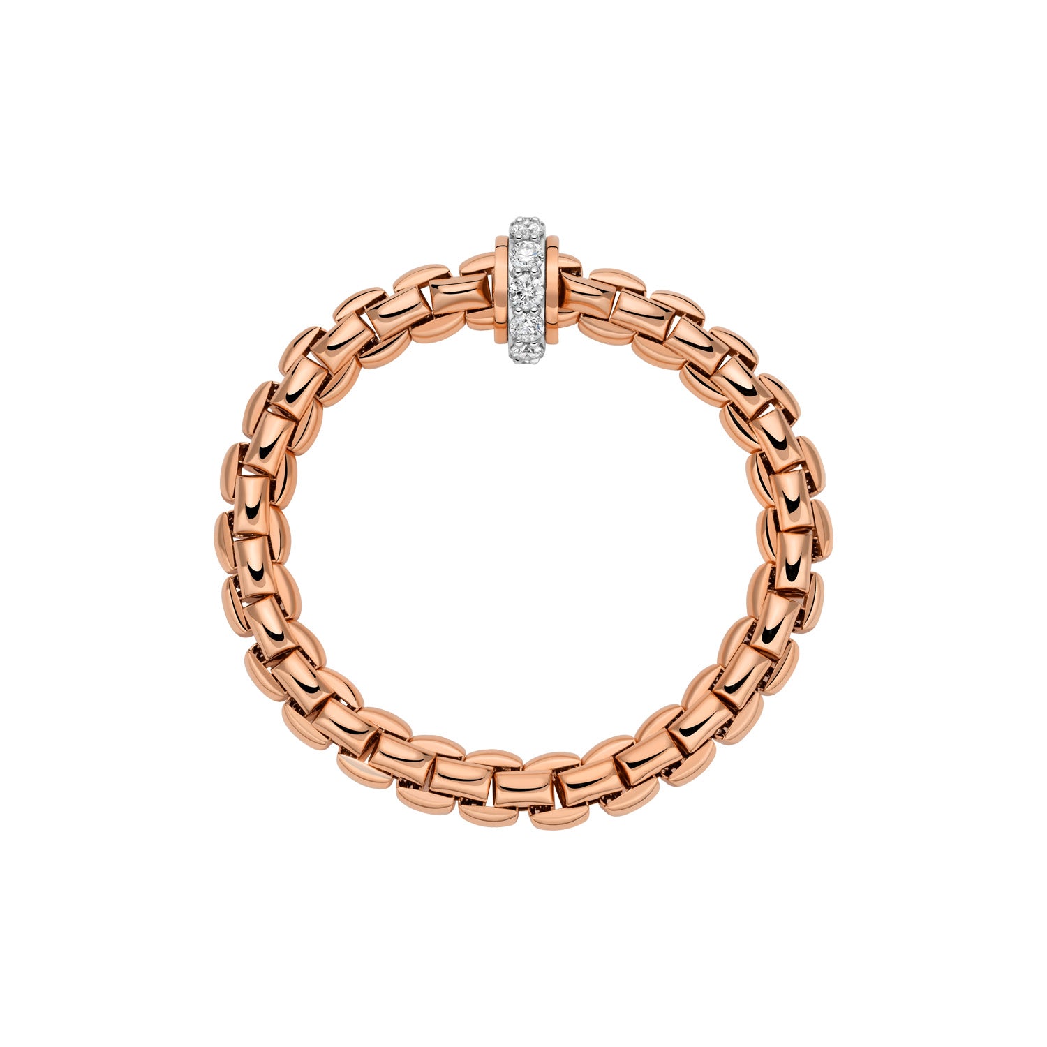 FOPE EKA 18K Gold Bracelet with White Diamonds - 2.20 carats - Jackson Hole Jewelry Company