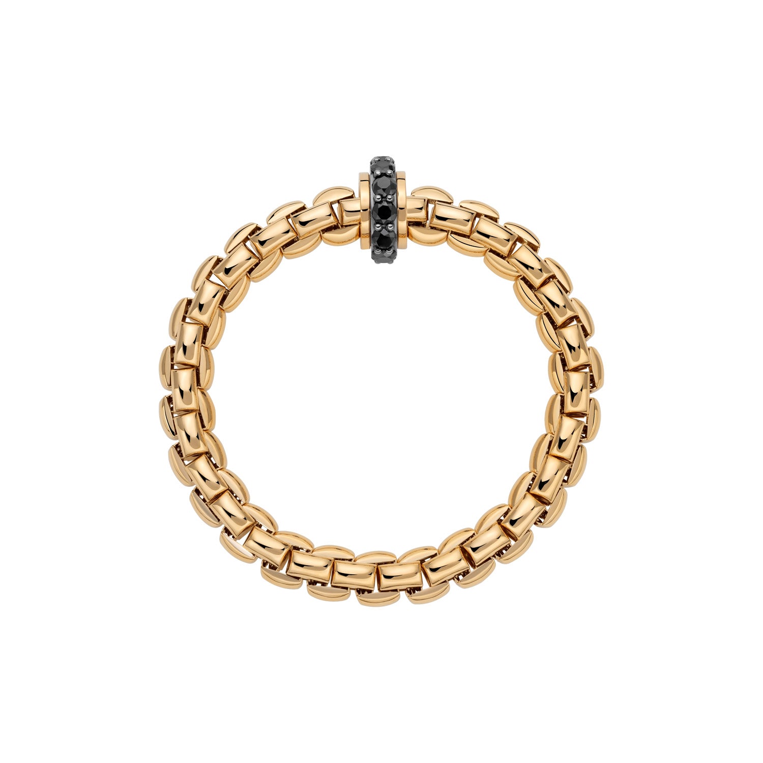 FOPE EKA 18K Gold Bracelet with Black Diamonds - 2.66 carats - Jackson Hole Jewelry Company