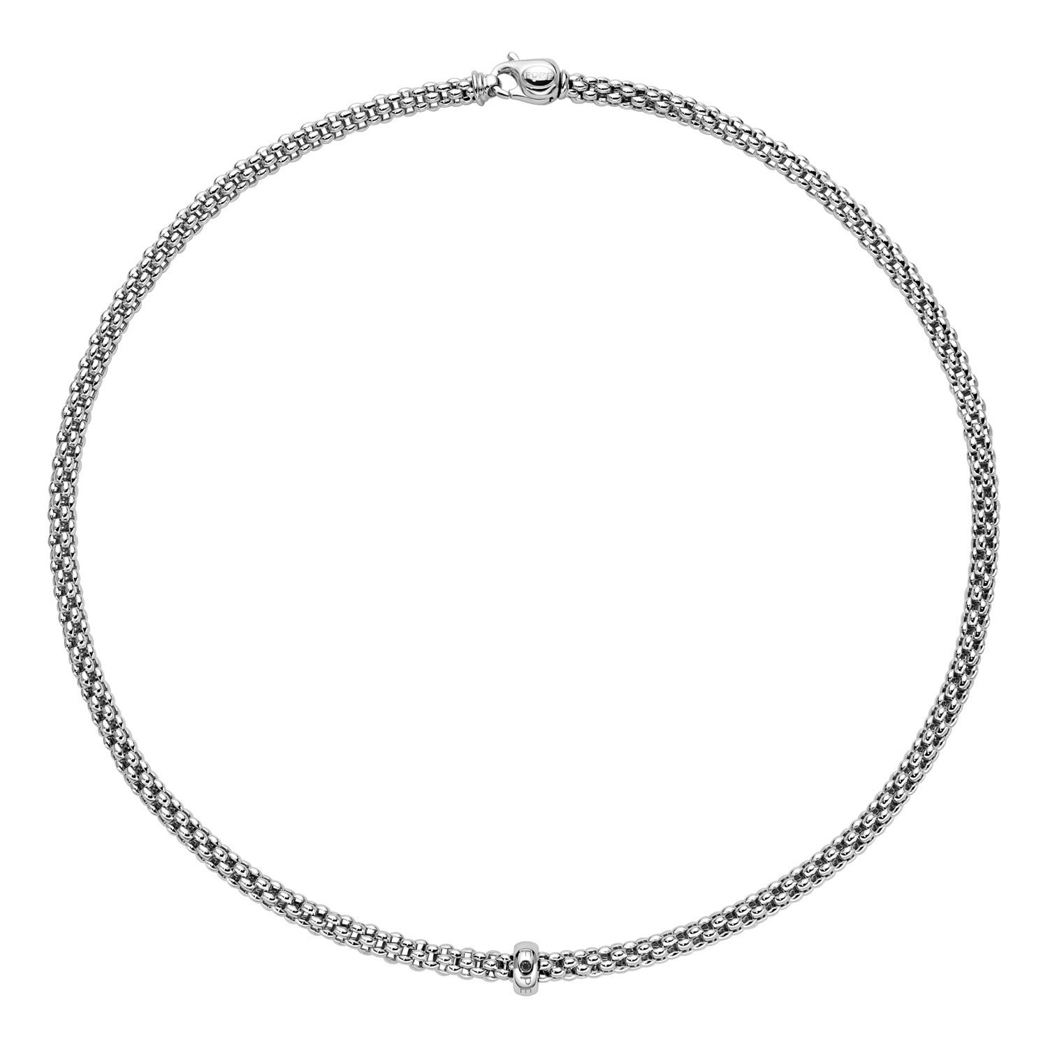 FOPE SOLO 18K Gold Necklace with a Black Diamond - Jackson Hole Jewelry Company