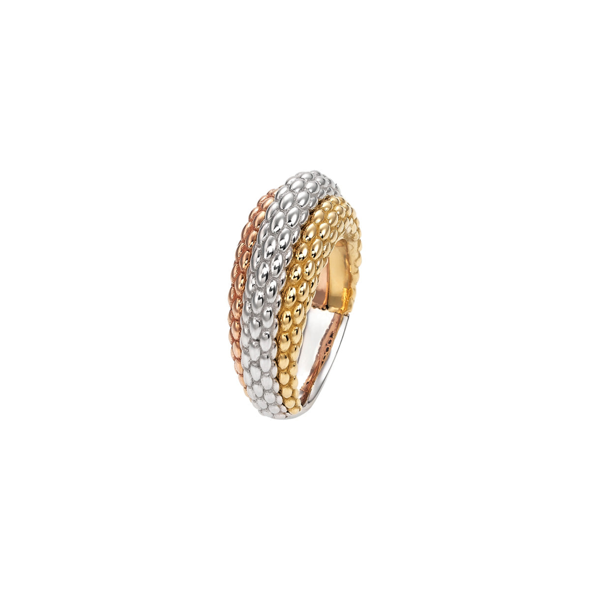 FOPE SOLO 18K Tri-Gold Ring - Jackson Hole Jewelry Company