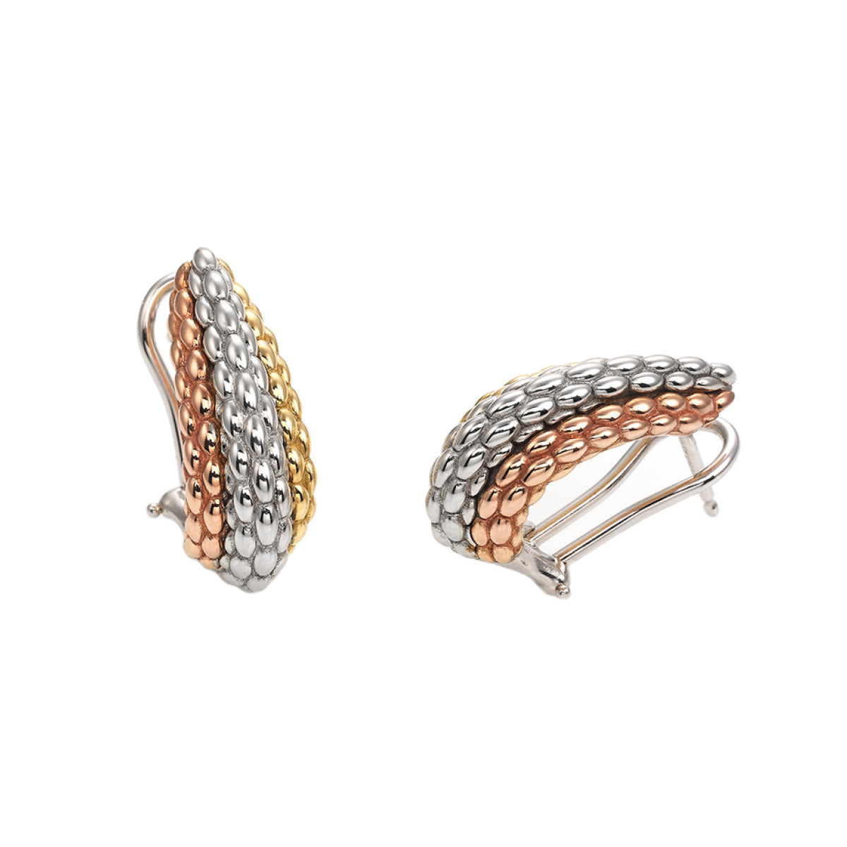 FOPE SOLO 18K Tri-Gold Earrings - Jackson Hole Jewelry Company