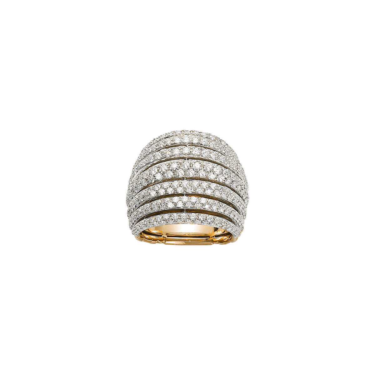 FOPE MIALUCE 18K Gold Flex'it Ring with White Diamond Pavé - 2.22 carats - Jackson Hole Jewelry Company
