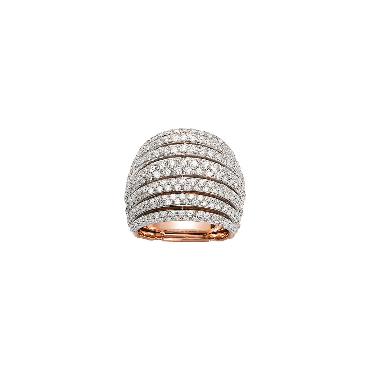 FOPE MIALUCE 18K Gold Flex'it Ring with White Diamond Pavé - 2.22 carats - Jackson Hole Jewelry Company