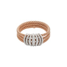 FOPE MIALUCE 18K Gold Flex’it Bracelet with White Diamond Pavé - 5.38 carats - Jackson Hole Jewelry Company
