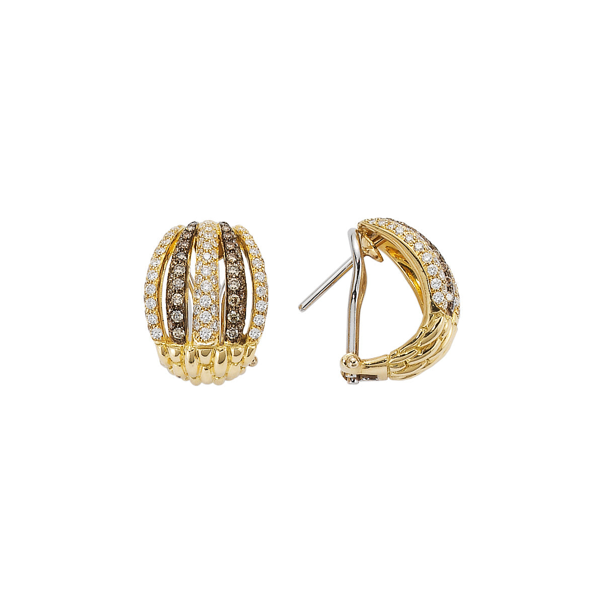 FOPE MIALUCE 18K Gold Earrings with Brown Diamonds - 3.28 carats - Jackson Hole Jewelry Company