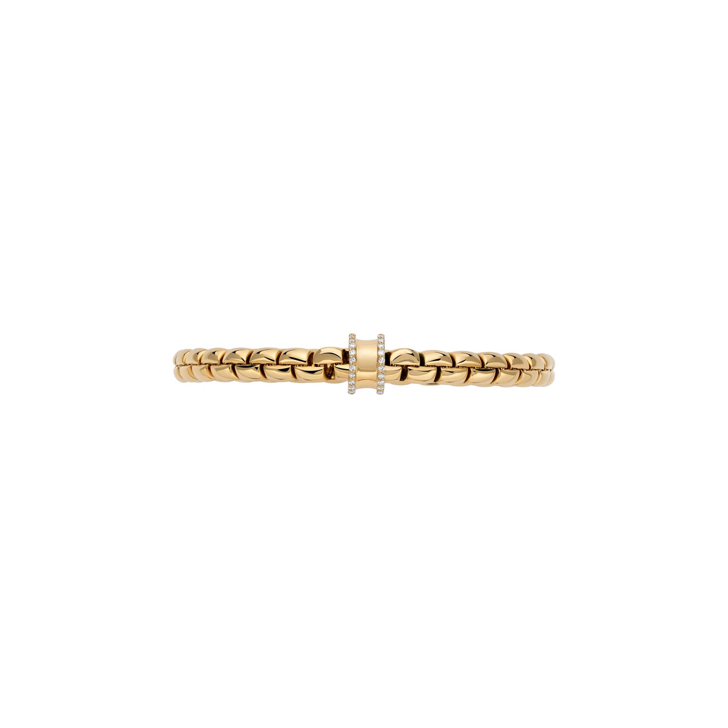 FOPE EKA 18K Gold Bracelet with White Diamonds - 0.21 carats - Jackson Hole Jewelry Company