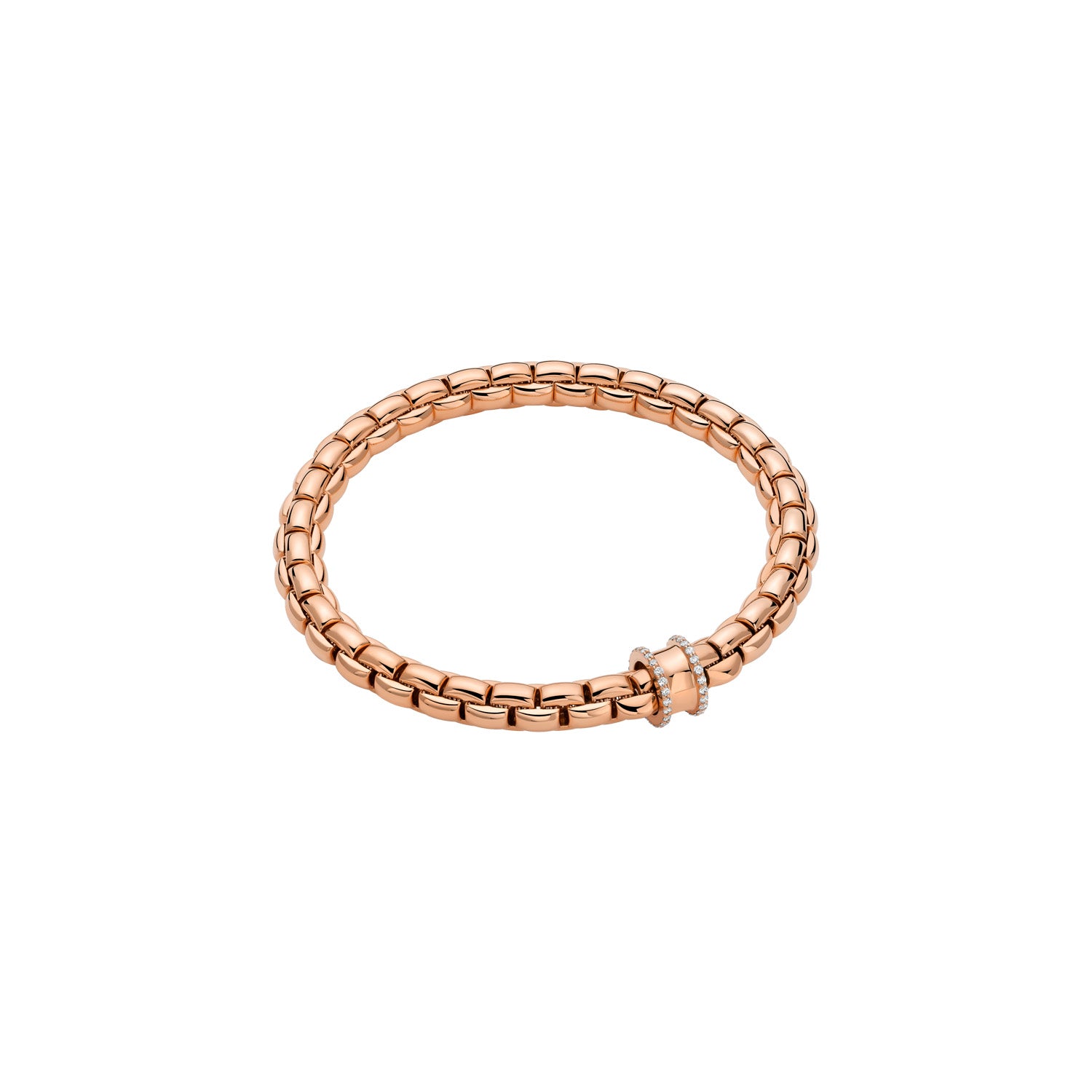 FOPE EKA 18K Gold Bracelet with White Diamonds - 0.21 carats - Jackson Hole Jewelry Company