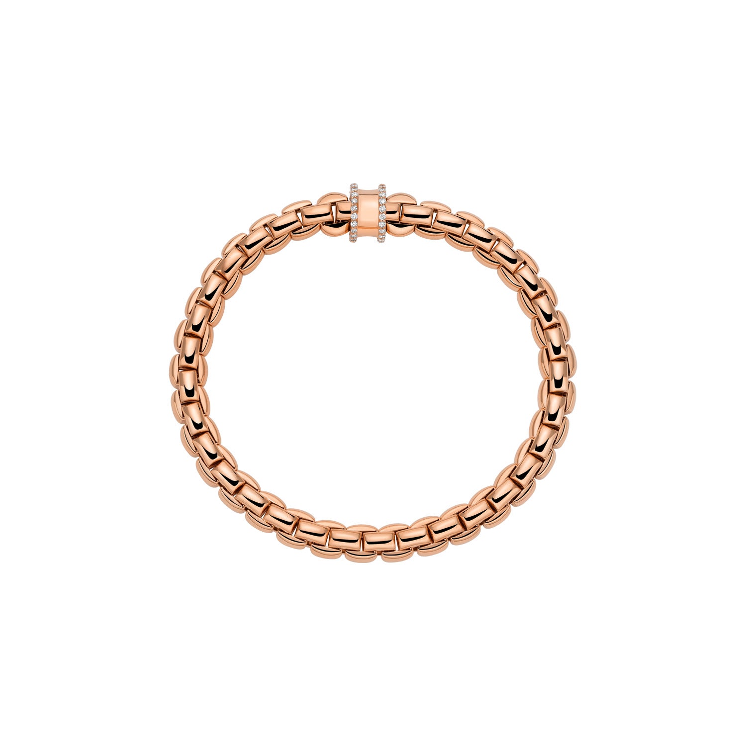 FOPE EKA 18K Gold Bracelet with White Diamonds - 0.21 carats - Jackson Hole Jewelry Company